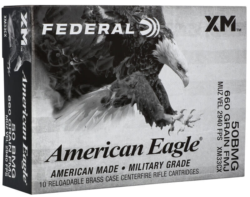 Federal American Eagle XM 50 BMG 660 Grain (10 Rounds)