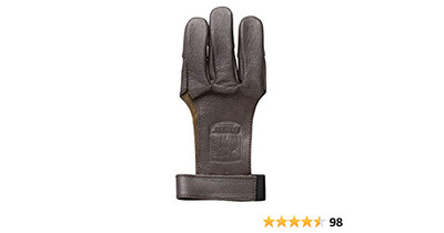 Bear Leather 3 Finger Shooting Glove L