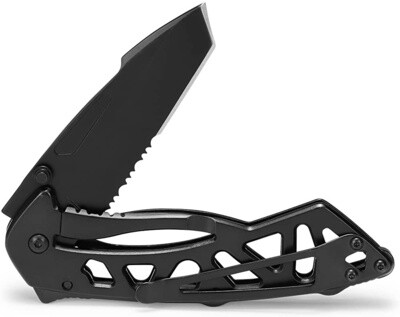 Buck Knives Bones Black Skeletonized Handle Folding
