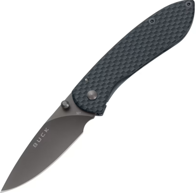 Buck Knives Nobleman Carbon Fibre Handle Titanium Folding Blade