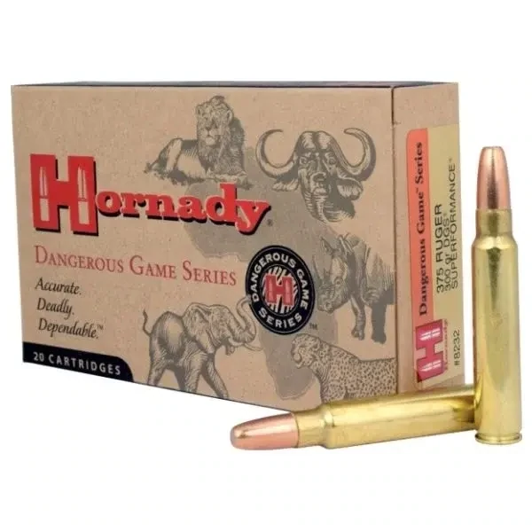 Hornady Dangerous Game Series 375 Ruger 300 Grain DGS (20 Cartridges)
