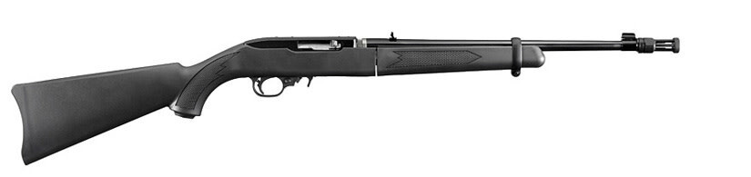 Ruger 10/22 Takedown 22 LR 16.4&quot; Barrel Black Synthetic w/ Threaded Barrel &amp; Flash Suppressor 10-Round Magazine Semi-Auto Rifle