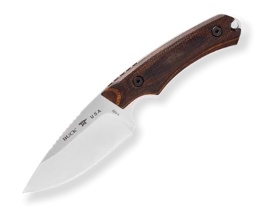 Buck Knives Alpha Hunter Pro Dymalux Walnut Handle Fixed Blade w/ Sheath
