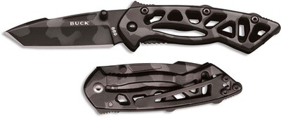 Buck Knives Bones Grey/Black Camo Skeletonized Handle Folding