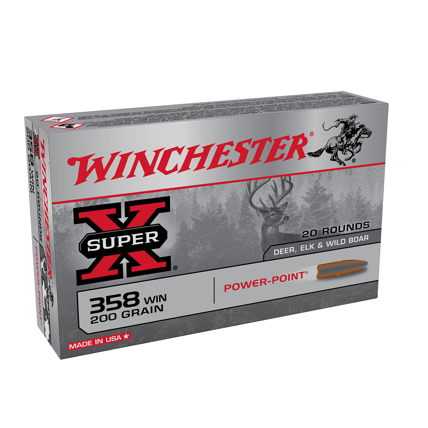 Winchester Super X 358 Win Power-Point 200 Grain (20 Rounds)