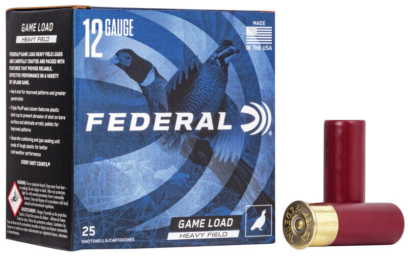 Federal 12 Gauge 2 3/4&quot; 1 1/4 oz #4 Game Load Heavy Field (25 Round)