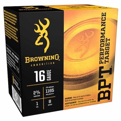 Browning 16 Gauge 2 3/4" #8 Target & Sporting (25 Rounds)