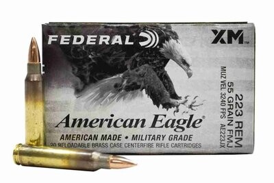 Federal American Eagle 223 FMJ 55 Grain (20 Rounds)