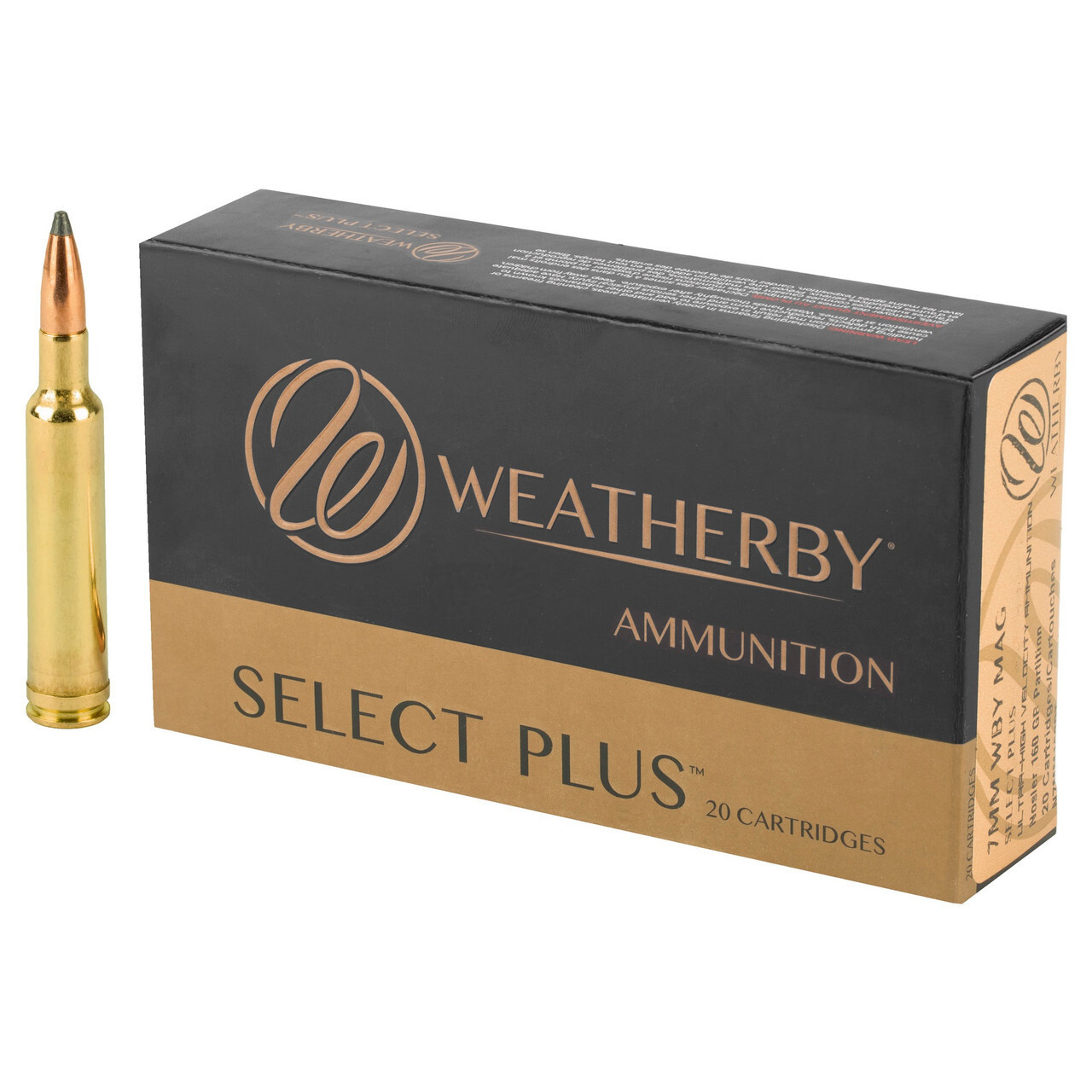 Weatherby Select Plus 7mm WBY Mag 160 Grain Nosler (20 Rounds)
