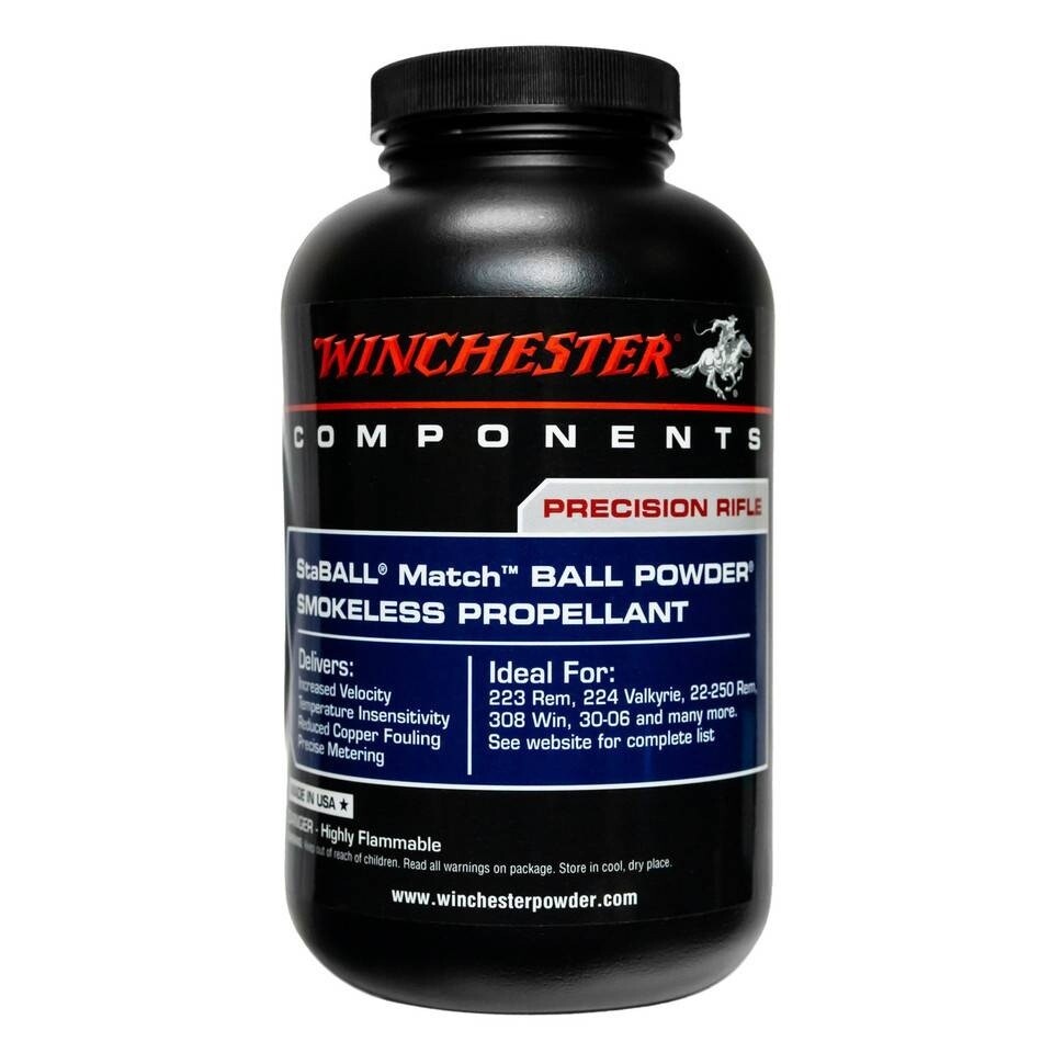 Winchester StaBALL Match Smokeless Propellant 1Lb