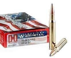 Hornady American Whitetail 30-06 SPRG 180 Grain SP (20 Rounds)