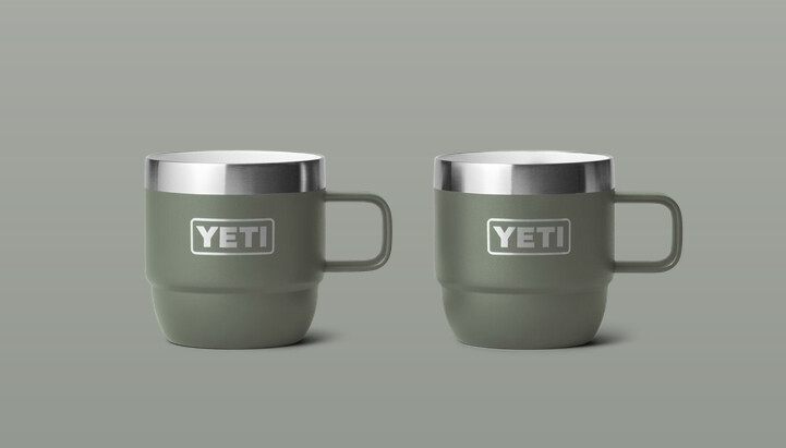 YETI Rambler 6 oz/177 mL Stackable Cups (2-Pack), Color: Camp Green