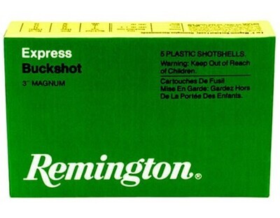 Remington Magnum Buckshot Shotgun Shells 12 Gauge 3" Shot #000Buck
