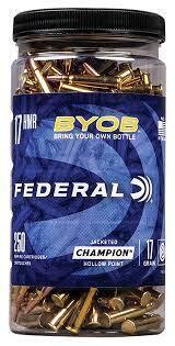 Federal Champion BYOB 17 HMR 17 Grain JHP (250 Rounds)
