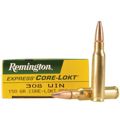 Remington Core-Lokt 308 Win 150 Grain PSP (20 Rounds)
