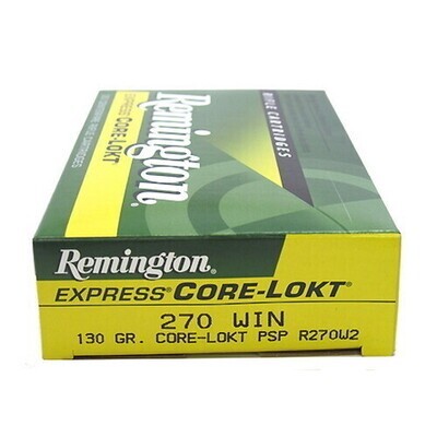 Remington Core-Lokt 270 Win 130 Grain PSP (20 Rounds)