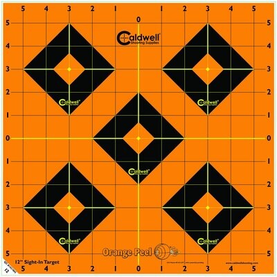 Caldwell Orange Peel Self-Adhesive 12" Sight-In Targets (5-Pack)