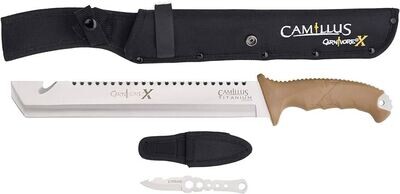 Camillus Carnivore X Titanium 18" Machete w/ Trimming Knife