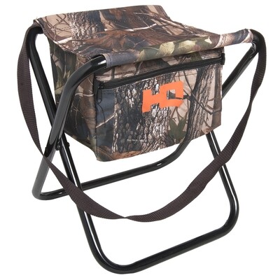 Hq Outfitters Folding Camo Stool w/Storage