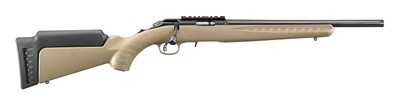 Ruger American 17 HMR 16" Barrel Tan Stock 15-Round Magazine Bolt Action Rifle
