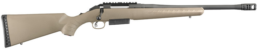Ruger American Ranch 450 Bushmaster 16.5" Barrel FDE Synthetic Stock Bolt-Action Rifle