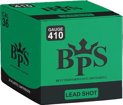 BPS 410 Gauge 2 1/2" Lead #8 Shot (25 Rounds)