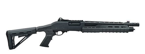 Canuck Commander 12 Gauge Pistol Grip 14" Choked Barrel Black Pump Action Shotgun