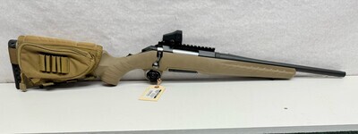 UG-19027 USED Ruger American Ranch Bolt Action Rifle 223 Rem/.556 Nato w/ Vortex Venom 3 MOA Red Dot Sight, very good condition.