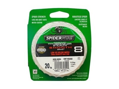 Spiderwire Stealth Smooth Braid 20 lbs 125 Yards Moss Green