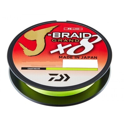 Daiwa J-Braid Grand X 8 Chartreuse 15 lb 150 Yards