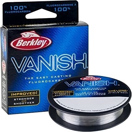 Berkley Vanish Fluorocarbon Line Filler Spool Clear, Size: 4 lb