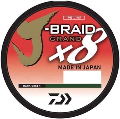 Daiwa J-Braid Grand X8 40 lb 150 Yard Dark Green