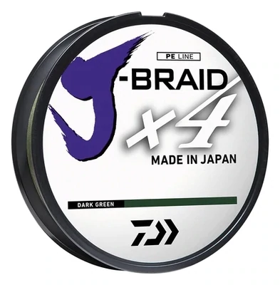 Daiwa J-Braid X4 40 lb 150 Yards Dark Green