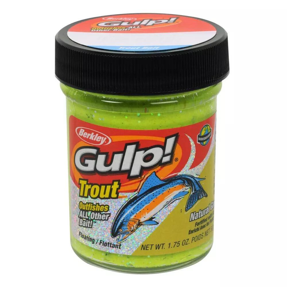 Berkley Gulp Trout Dough Chunky Chartreuse