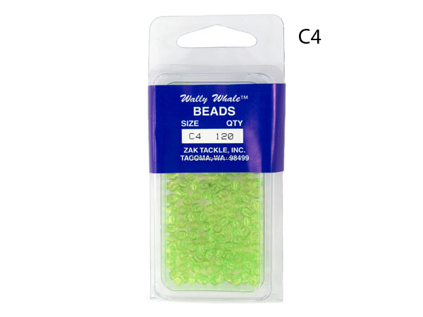 ZAK Tackle Beads Qty 120 , Color: Chartreuse, Size: #4