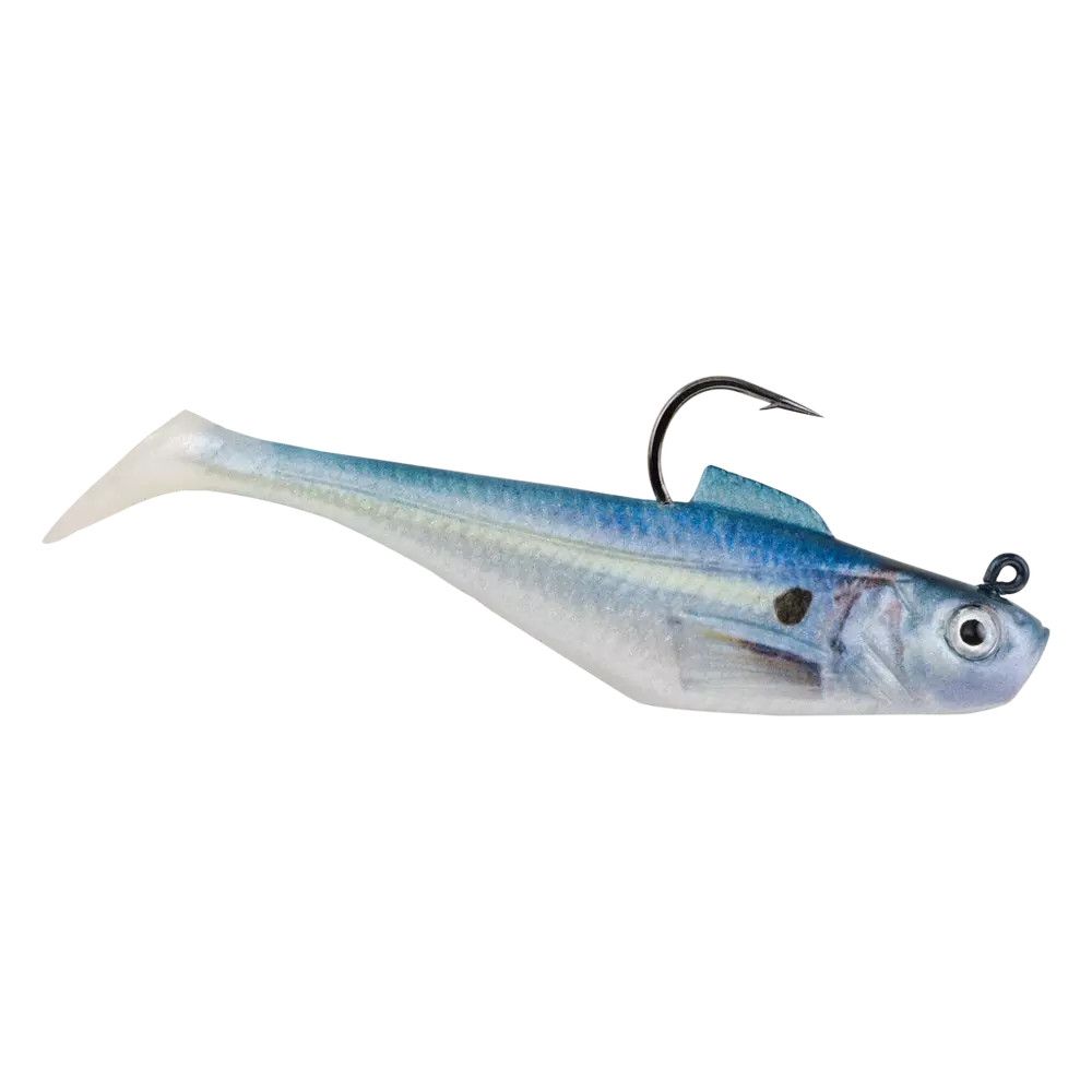 Berkley PowerBait Pre-Rigged Swim Shad, Colour: HD Gizzard Shad, Length: 2&quot;, Weight: 1/8oz