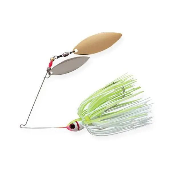 Booyah Blade Spinner Bait, Color: Chartreuse Pearl White/White Chartreuse, Size: 1/2 oz
