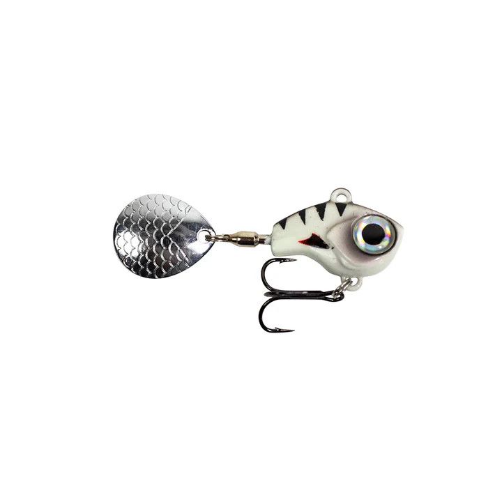 Lunkerhunt Big Eye Tail Spin Jig, Color: Glow, Size: 2&quot; 1/4 oz