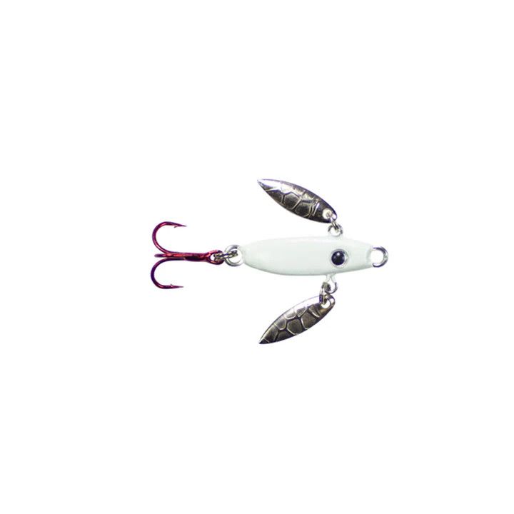 Lunkerhunt Lead Icy Glide Jig, Color: Glow, Size: 1/8oz