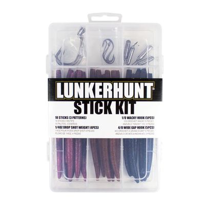 Lunkerhunt Stick Kit Drop Shot 18 Sticks 3 Patterns