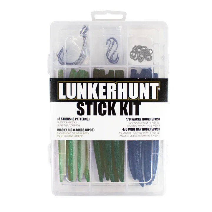 Lunkerhunt Stick Kit O-ring (18 Sticks) 3 Patterns