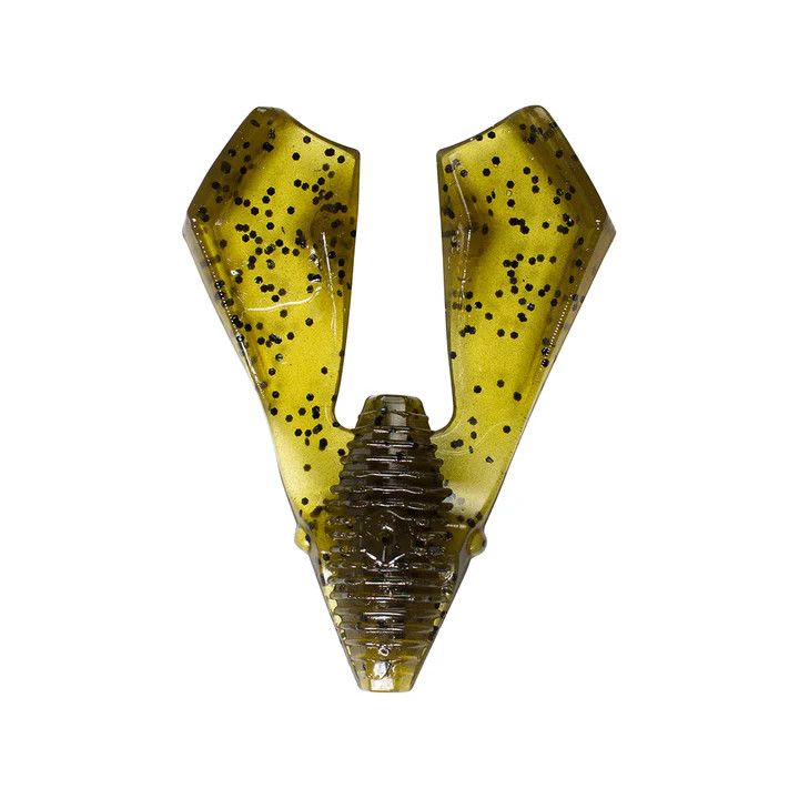 Lunkerhunt Tandem Trailer Hive (6-Pack), Color: Green Pumpkin, Size: 3&quot;