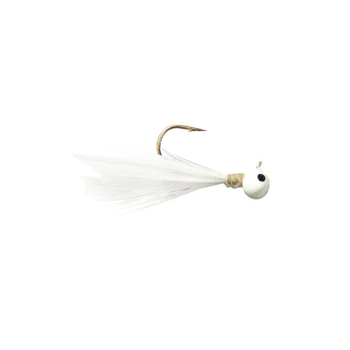 Lunkerhunt Tungsten Full Effect Jig, Color: White Glow, Size: 1/32oz