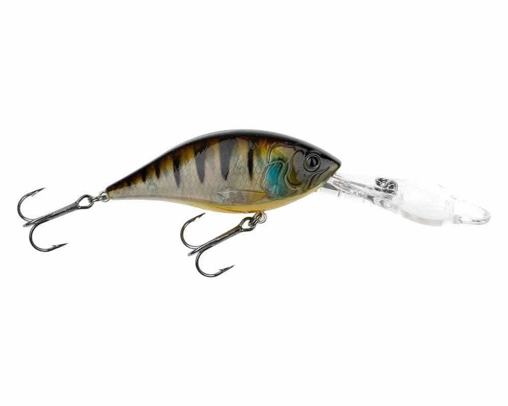Freedom Tackle Corp Ultra Diver Shad 80, Color: Yellow Perch, Size: 3.25" 7/8oz