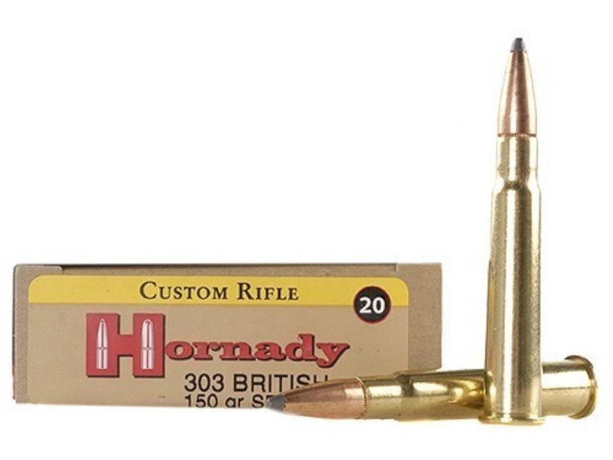 Hornady Custom 303 British 150 Grain SP (20 Count)