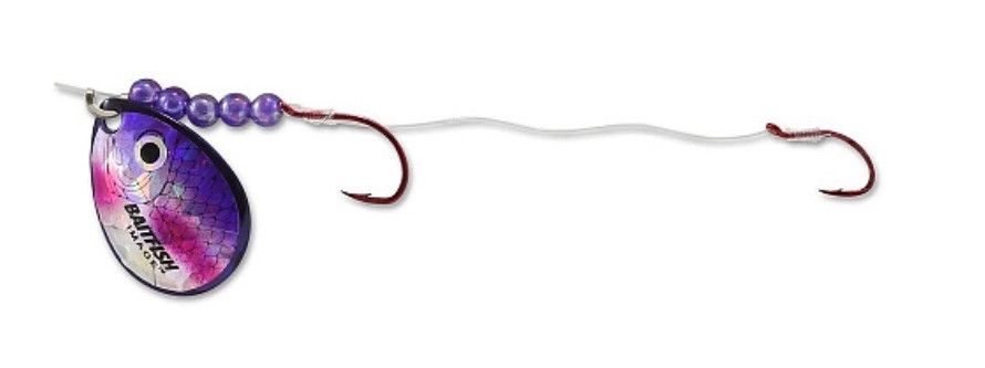 Northland Baitfish Spinner Harness, Color: Cisco Purple, Size: Size 4