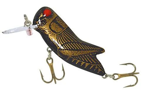 Rebel Crickhopper Floating Crankbait, Color: Black Cricket