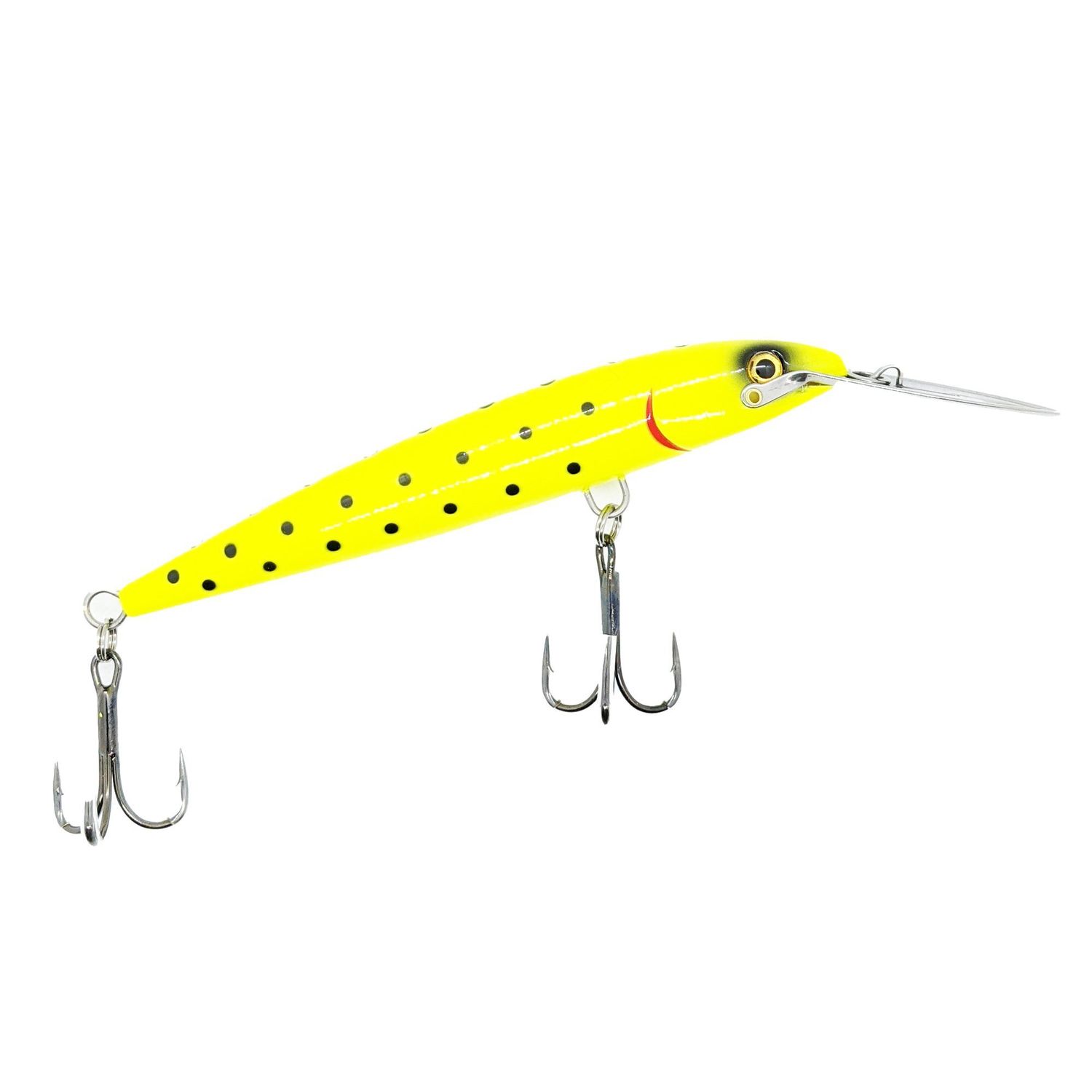 Xcalibur Deep Diving Minnow , Color: Yellow Spots, Size: 2oz
