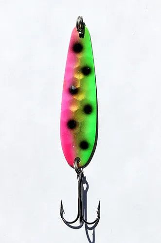 Great Lakes Spoons 3 1/4" Antifreeze Series, Color: Anti- Watermelon