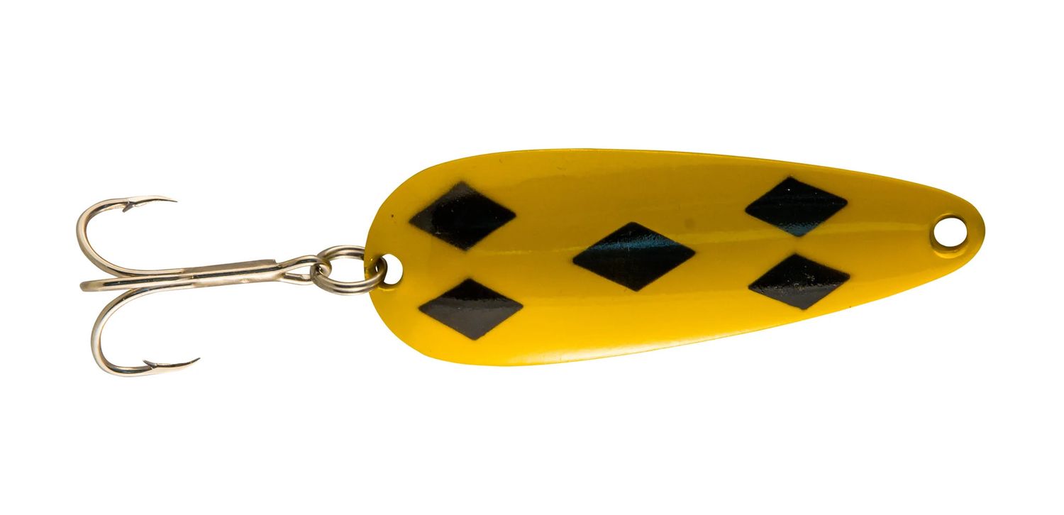 Len Thompson Original Series Spoons, Color: Yellow &amp; Black Five of Diamonds, Size: 1oz
